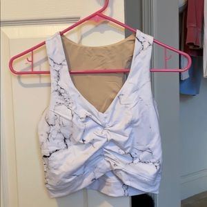 BuffBunny Marble crop top/sports bra